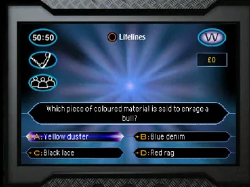 Quiz$Millionaire (JP) screen shot game playing